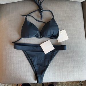 Kittenish Laguna black bikini